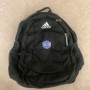 NWOT Adidas SOCON Southern Conference Black Adjustable Backpack